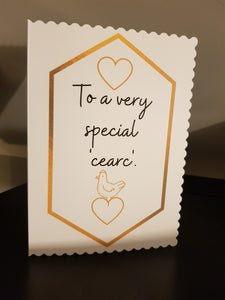To a very special 'cearc' : hen card.