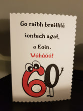 Load image into Gallery viewer, Gaeilge Birthday card.