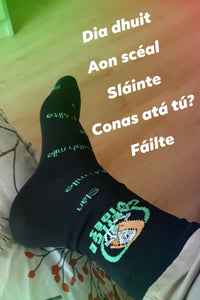 Irish Language socks.